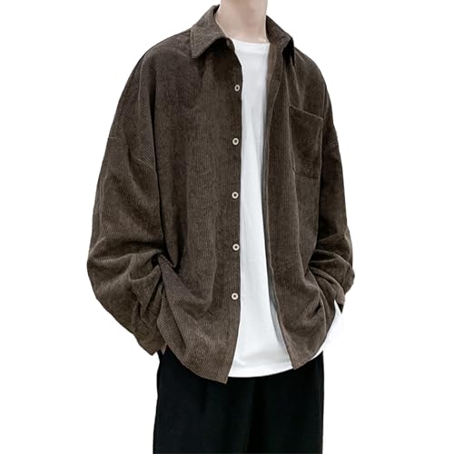 Chemise à manches longues pour homme en grande taille et t-shirt uni