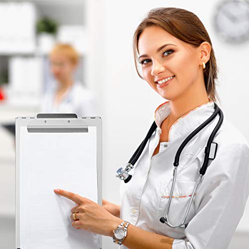ZCZN Recycled Aluminum Storage Clipboard, Clipboard Box, Form Holder, Suitable for School, Office, Jobsite or Medical Staff, 9.25 x 13.78 Inches, Silver image 5