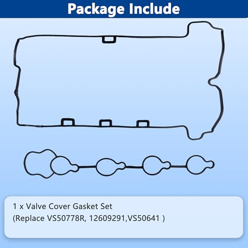 Image of VS50778R Engine Valve Cover Gasket Set for Chevy Buick GMC Captiva Cobalt Equinox HHR Orlando Impala Malibu Allure Lacrosse Regal Verano Terrain 2007 2008 2009 2010 2011 2012 2013 2014 2015 2016 2017