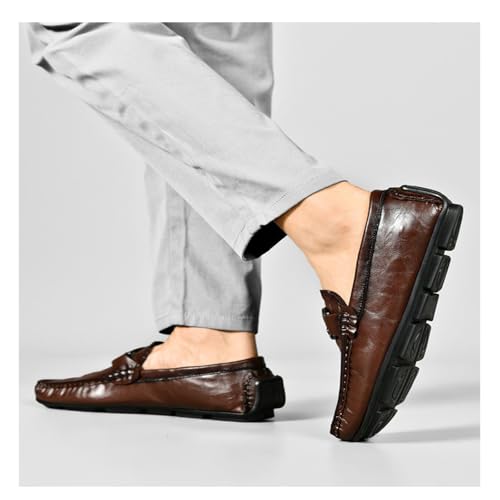 Men's Loafers, Casual Skates, Soft Penny Loafers, Comfortable Flats, Dress Shoes, Square Toe Non-Slip2