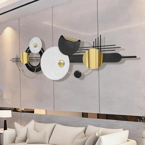Lucky Large Modern Abstract Metal Wall Art Decor 59.1" x