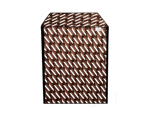 Image of Front Load Fully Automatic Washing Machine Cover for 6.5kg to 8kg | Waterproof & Dustproof Polyester Cover with Zip Closure | Suitable with Samsung, IFB, LG, Bosch & More (61 x 61 x 87 cm)