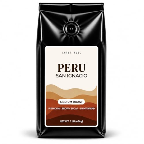Antsti Fuel Peru San Ignacio Café en Grano Tostado Medio 453 g