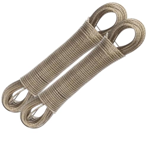 Filo Stendibiancheria 40 Metri con Anima in Acciaio Ø2mm – 2 Cavi da 20m per Esterno – Antiruggine, Impermeabile, per Casa, Balcone, Giardino, Campeggio – Filo Stendipanni Robusto Art. 2406309