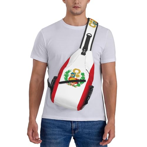 Mochila Urbana Unisex con Estampado de Bandera de Perú miniatura 7