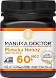 Manuka Doctor - MGO 60+ Manuka Honey Multifloral, 100% Pure New Zealand Honey. Certified. Guaranteed. Raw. Non-GMO (8.75oz)