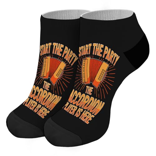Accordionist The Accordionss Player Is Heress Accordions Mens Athletic Socks Knee High for Men's Sock Long Football Socks Cute Socks2