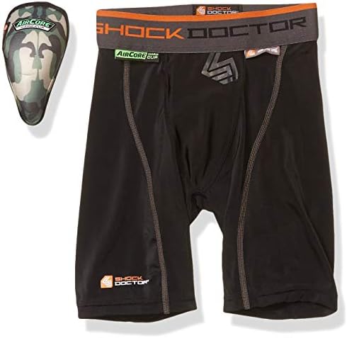 Shock Doctor Adult 235 Compression Short Hard Cup, Small, Black