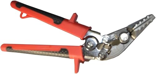 Miniatura 4 de 16-180 3.25 pulgadas Curverd Jaw Offset Sheet Metal Hand Seamer, herramientas dobladoras de chapa para aplanar metal, rojonegro