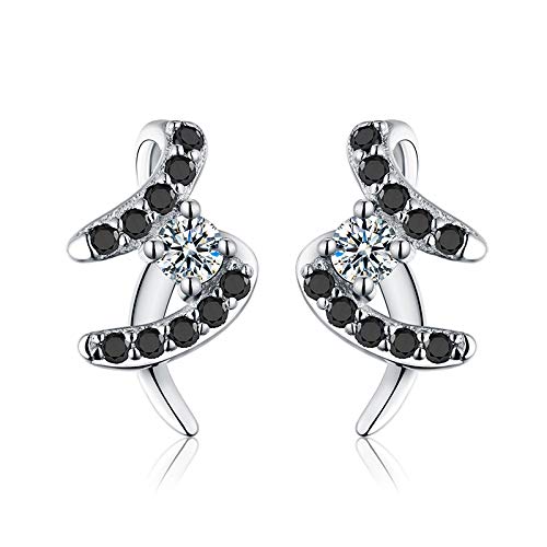 Boucles d'oreilles spinelle noire, le cadeau de fiançailles idéal pour femme