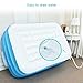 Grandes de color azul inflable Bañera adultos plástico plegable portátil bañera spa...
