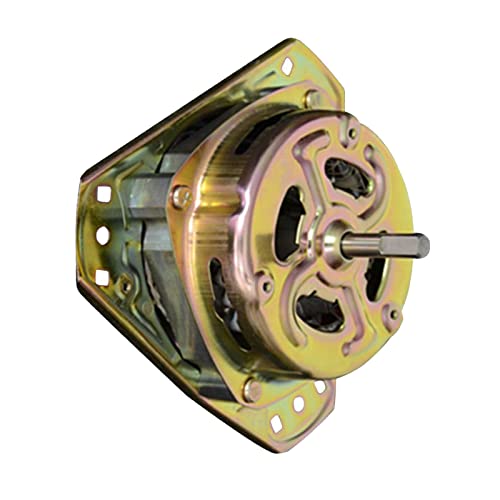 Washing Machine Dehydration Motor, Metal Spin Drying Motor Universal Copper Wire for Replacement (90W Fine Shaft)