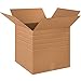 Aviditi MD181818 Multi-Depth Corrugated Box, 18" Length x 18" Width x 18" Height, Kraft (Bundle of 20)