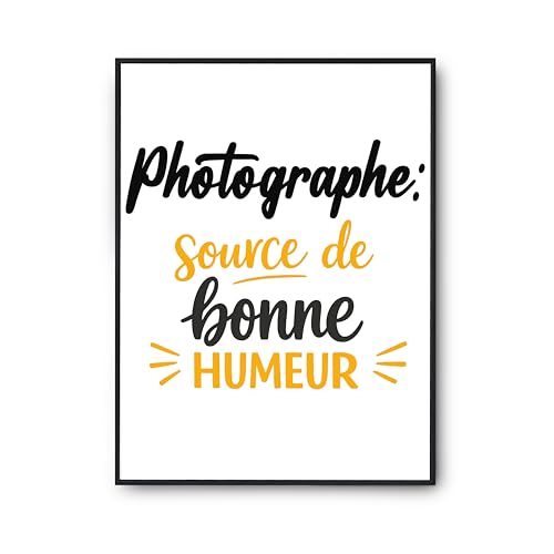 Affiche Photographe poster citation pour rompre la monotonie des murs blancs