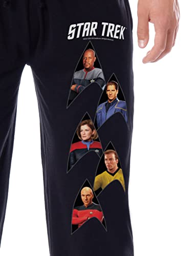Star Trek Mens' TV Show Series Jean-Luc Picard Captain Kirk Characters Sleep Jogger Pajama Pants2