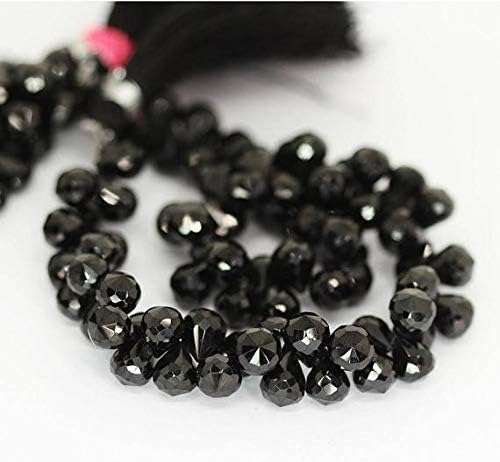 1 Strand Spinel Tear Drop Faceted 10'' Long Strand Gemstone Beads, Jewelry Supplies for Jewelry Making, Bulk Beads, for Meditation Jewellery Gemstone Size 9mm
