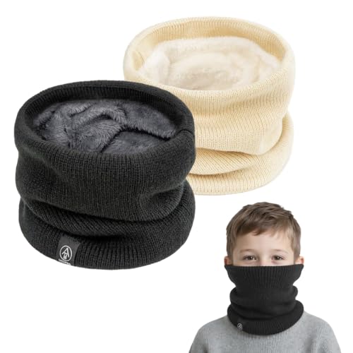SEFIRST 2 Stück Winter Schlauchschal Halsschlauch Kinder, Schal Halswärmer