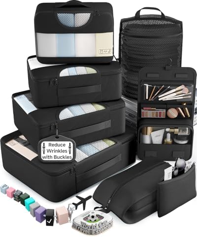 Veken 10 Set/8 Set Packing Cubes for Travel Essentials