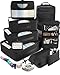 Veken 10 Set/8 Set Packing Cubes for Travel Essentials,Anti-Wrinkle Buckled Suitcase Organizer for Shoe & Toiletry Bag,Carry On Luggage Bag for Airplane & College Dorm Room Accessories,Women Men Gifts