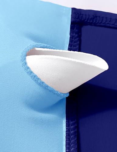 Doumlop Conjunto de tanquíni de duas peças para meninas com bloco de cores, conjunto de biquíni para