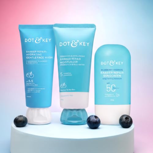 Dot & Key Barrier Repair Hydrate Moisturizer 50g+ Face Wash 100ML+ Sunscreen 30g - Image 3