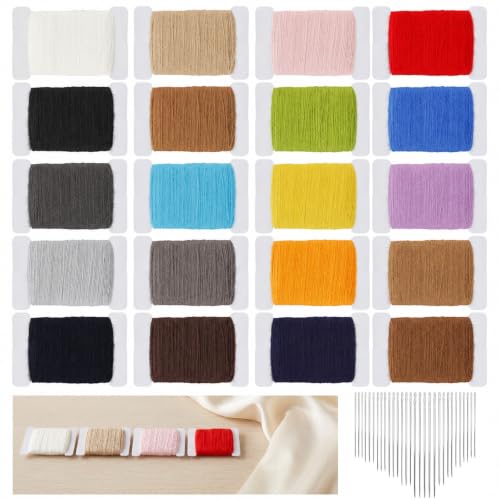 20-Color Darning Thread Set