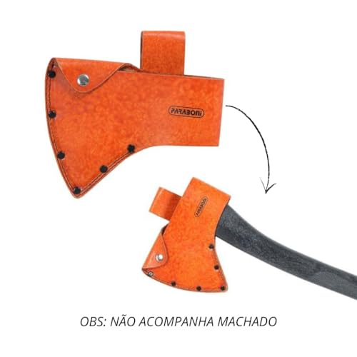 Bainha Para Machado Escoteiro Couro Legítimo Resistente Com Alça Para Cinto