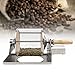 QUEWATSA Commercial Coffee Bean Roaster, 400g Gas Burner Drum Type Coffee Roasting Machine, Stainless Steel Home/Commercial Peanut Roaster for Roasting Peanuts, Seeds, Nuts, Soybeans