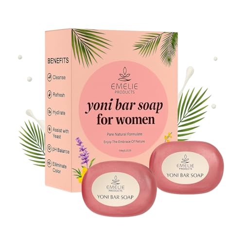 Yoni Soap Bar – pH Balanced Feminine Wash for Women – Natural Intimate Hygiene, Odor Control & Vaginal Health – Organic Cleansing Bar for Sensitive Skin – Helps with BV, Yeast, and Vaginal Odor
