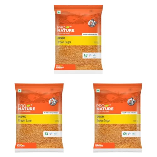 Image of Pro Nature 100% Organic Brown Sugar - 500g (Pack of 3)