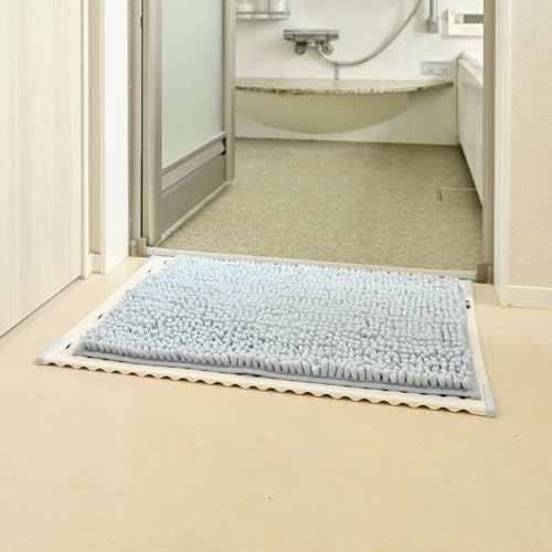 山崎産業(Yamazaki Sangyo)【特許取得済み】バスマット 吸水 マイクロファイバー SUSU (スウスウ) ストロングW EC 抗菌 ブルー Mサイズ 40×60cm 205608 [5]