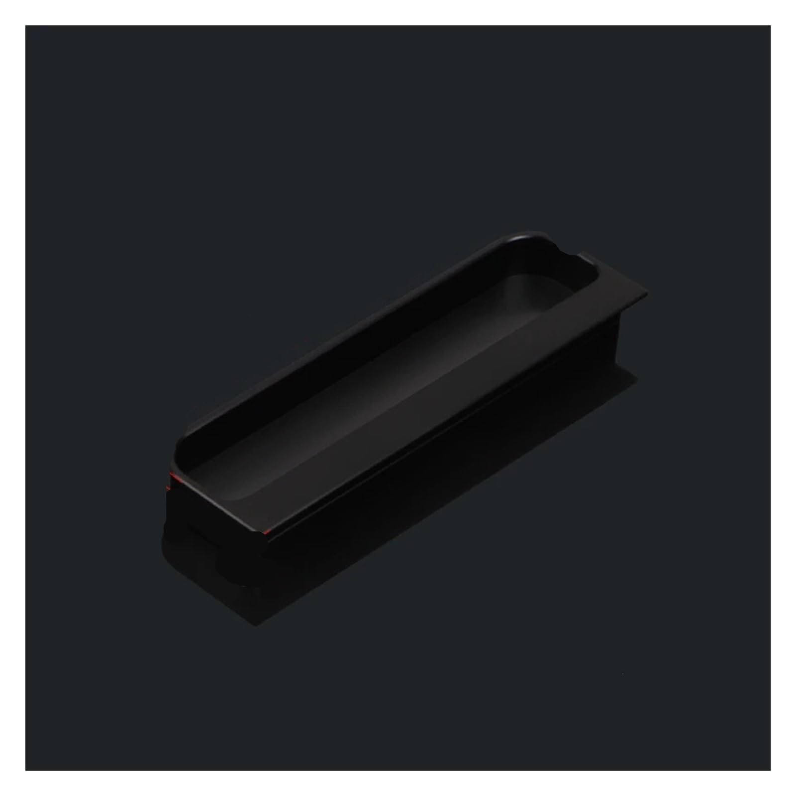 ATEUXOL Recessed Door Handles Mobile Door Trackless Handle Invisible Embedded Cabinet Drawer Wardrobe Pocket(Black 200MM)