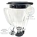 6 Cup Blender Glass Jar with Blade, Blender Replacement Parts for Aspas Para Licuadora Oster Osterizer Classic Series (NOT fit Pro, Master or Versa models)