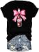 Funny Saying Shirt for Women Coquette Bow Tshirt Drinks Lover Graphic Short Sleeve Top Tees Black