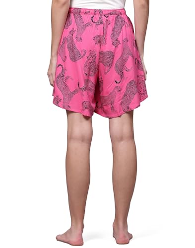 Image of B STORIES Women's Ultra-Soft Printed 100% Viscose Culotte Shorts | Soft Casual High Waist Lounge Shorts | Girls Ladies Stylish Quirky Casual Summer Beach Bottoms (S-XXL)