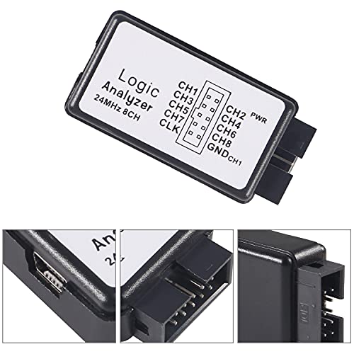 3PCS USB Logic Analyzer Gerät mit USB Kabel 5MHz 24MHz 8CH 8 Kanal UART IIC SPI Debug Logic Analyzer Professioneller Mikrocontroller Gerät Netzwerkanalyse Set für Arduino FPGA ARM M100 SCM