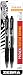Zebra Sarasa Retractable Gel Ink Pens, Bold Point 1.0mm, Black Rapid Dry Ink, 2-Count