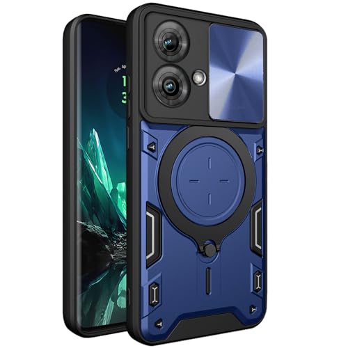 [SnkJYi] �Ή� Motorola edge 40 neo �P�[�X �����O �X�^���h�@�\ �J�����ی� �ϏՌ� �w��h�~ ���菝�h�~ ����~�� �J�o�[ (�u���[, Moto Edge 40 Neo)