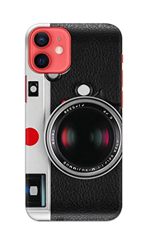 Image of Printed Hard Back Cover Case for Apple iPhone 12 Mini Back Cover (Vintage Camera) -1302
