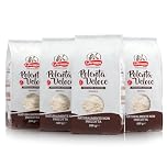 La Veronese | Polenta Veloce Bianca, Ottenuta dalla Macinazione di Mais Selezionato Italiano, Polenta Veloce®, Farina Non Precotta, Pronta in 5 Minuti, Senza Glutine, 4X500g