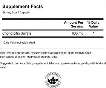 Miniatura 2 de Swanson Sulfato de condroitina  Suplemento natural que promueve la salud y flexibilidad de las articulaciones  Apoya la producción y mantenimiento