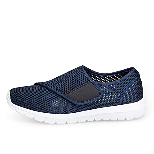 Image of LEADER SHOW Men's Casual Comfort Walking Shoes Ultralight Flats Non-Slip Hook & Loop Fashion Sneakers