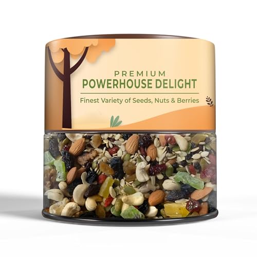 Image of CrustNotch Seed Nuts & Berry Mix(Powerhouse delight) | Finest Variety of Nuts, Seeds & Berries | Healthy Superfood Snack - 250GM