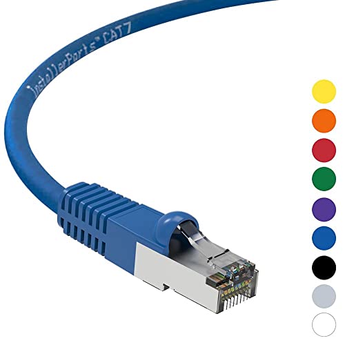 Cable de red Ethernet CAT7 blindado SSTP 9 FT azul miniatura 5