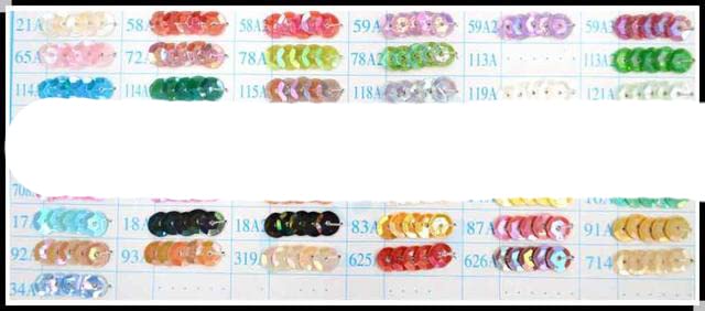 (Best Rainbow Colors) Round Flat or Cup Loose Sequin Paillettes for Party Evening Dress,Costume,Nail Art-Color Numbers,4mm Cup