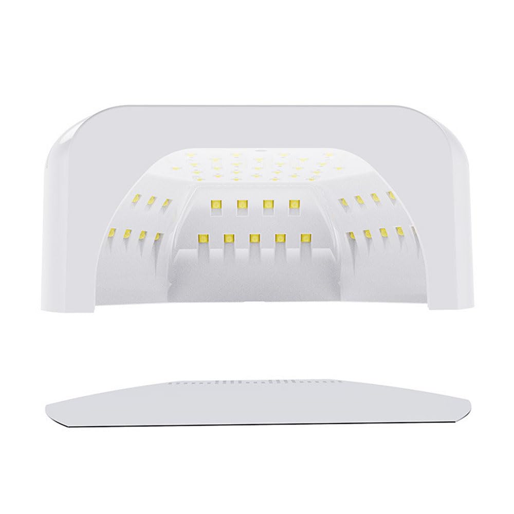 Lámpara UV para esmalte de gel, secador de secado rápido de 288 W con 4 ajustes de temporizador, herramienta profesional de arte de uñas LED para uso doméstico y de salón, 72 luces LED