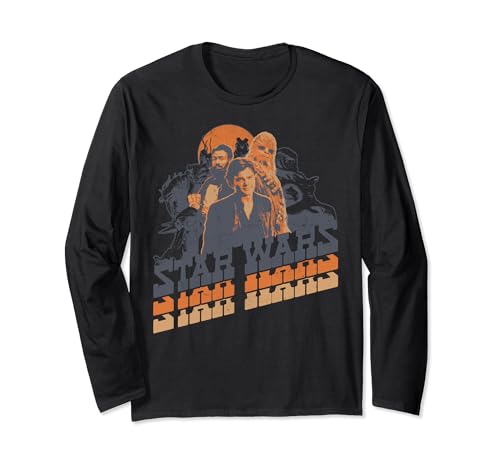 T-shirt Star Wars Han Solo à manches longues avec grand imprimé graphique du film