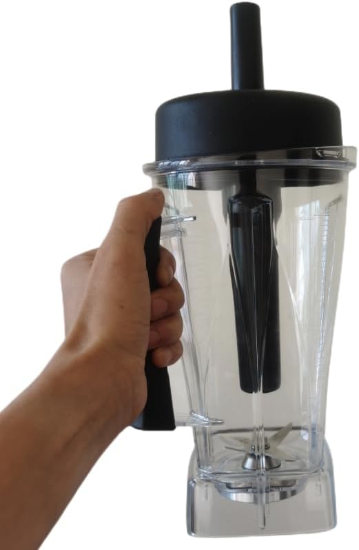 Compatible For Vitamix, Vm0109 5200 6300 Mixing Cup 2000ML With 104675-1 Knife Stirring Rod Replacement Jar Mixing Cup Spare Parts