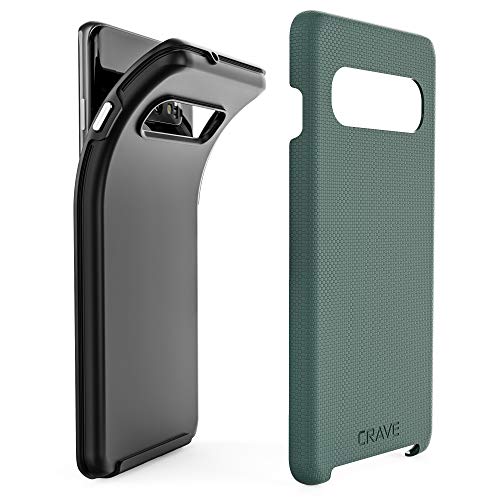 Crave S10 Case, Dual Guard Protection Series Case for Samsung Galaxy S10 - Forest Green
