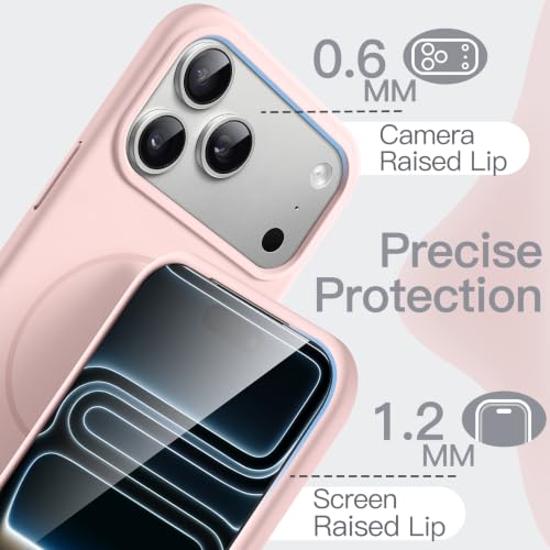 Image of JETech Magnetic Silicone Cover Case for iPhone New Pro, Light Pink